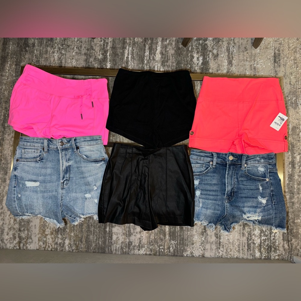 LOT of NEW shorts most w/o tags one with brands include Windsor Charlotte Russe